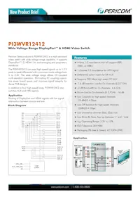 PI3WVR12412ZHE Datasheet Cover