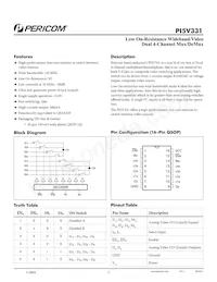 PI5V331WE Datenblatt Cover