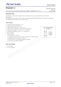 PS2381-1Y-F3-AX Datenblatt Cover