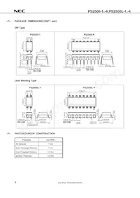 PS2505L-4-A Datasheet Pagina 2