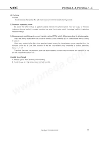 PS2505L-4-A Datasheet Pagina 11