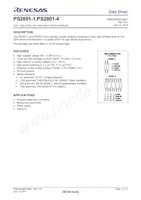 PS2801-1-F3-P-A Datasheet Copertura