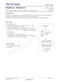 PS2815-1-F3-A Datasheet Copertura