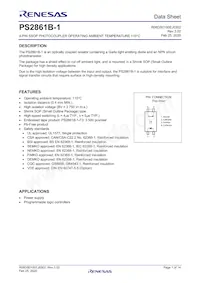 PS2861B-1Y-V-L-A Datasheet Cover