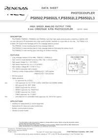 PS8502L2-V-E3-AX Datasheet Copertura