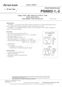 PS8802-2-F4-AX Datenblatt Cover