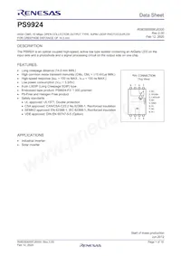 PS9924-Y-F3-AX Datenblatt Cover