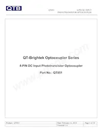 QT851 Datasheet Cover