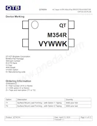 QTM354T1 Datasheet Pagina 11