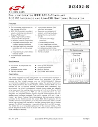 SI3402-B-GMR Datasheet Cover