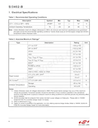 SI3402-B-GMR Datasheet Page 4