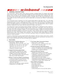 W25Q16FWSVIQ TR Datasheet Page 5