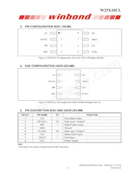 W25X10CLZPIG TR Datasheet Pagina 5