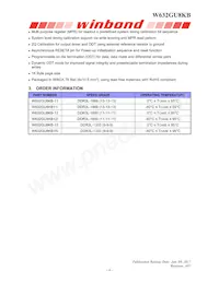 W632GU8KB15I TR Datasheet Page 6