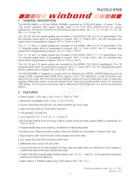 W632GU8MB09I Datasheet Pagina 5