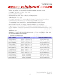 W632GU8MB09I Datasheet Pagina 6