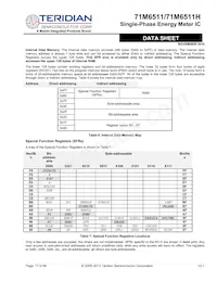 71M6511-IGTR/F Datasheet Pagina 17