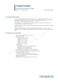 74AUP1G885GD Datasheet Copertura