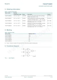 74AUP1G885GD數據表 頁面 2