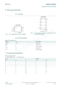 74AUP1G885GD Datasheet Pagina 3