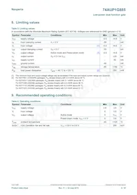 74AUP1G885GD數據表 頁面 4