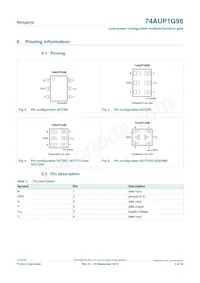 74AUP1G98GN Datasheet Pagina 3