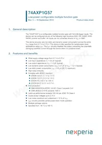 74AXP1G57GNH Datasheet Copertura