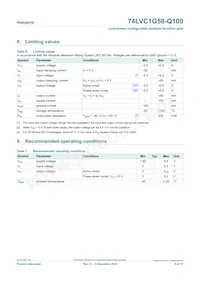 74LVC1G58GW-Q100H Datasheet Pagina 5