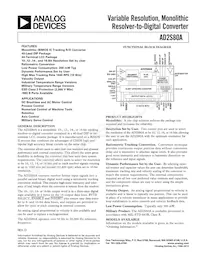 AD2S82AHP-REEL數據表 封面