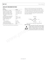 AD7142ACPZ-REEL數據表 頁面 8