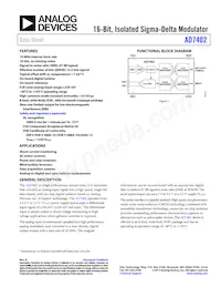 AD7402-8BRIZ-RL Datasheet Copertura