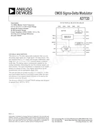 AD7720BRUZ-REEL7 Datenblatt Cover