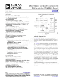 AD9524BCPZ-REEL7數據表 封面