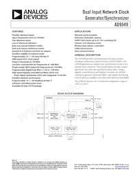 AD9549ABCPZ-REEL7 Datasheet Copertura