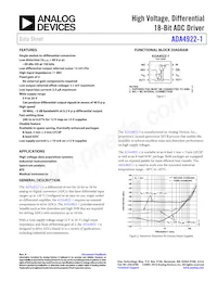 ADA4922-1ARDZ-RL Datasheet Cover