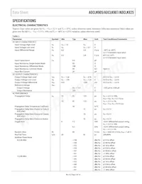 ADCLK907BCPZ-WP數據表 頁面 3