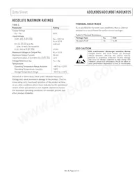 ADCLK907BCPZ-WP數據表 頁面 5