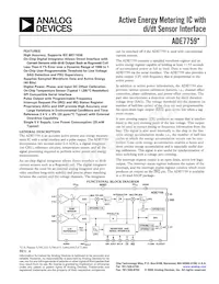 ADE7759ARSZRL Datenblatt Cover