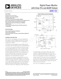 ADM1192ARMZ-R7 Datasheet Cover