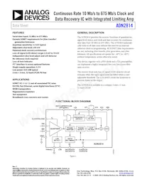 ADN2814ACPZ-500RL7數據表 封面