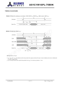AS1C1M16PL-70BIN Datasheet Pagina 7