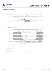 AS1C512K16P-70BIN Datasheet Pagina 7