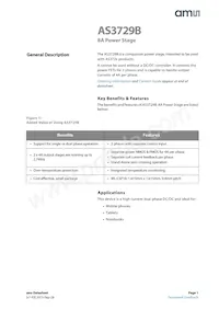 AS3729B-BWLM Datasheet Copertura