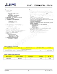 AS4C128M16D3B-12BCNTR Datenblatt Seite 2