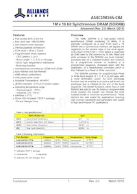 AS4C1M16S-6TINTR Datenblatt Seite 2