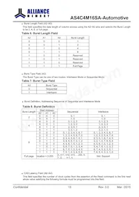 AS4C4M16SA-6BANTR Datenblatt Seite 14