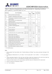AS4C4M16SA-6BANTR Datenblatt Seite 20