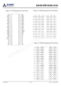 AS4C4M16SA-7BCN Datenblatt Seite 3