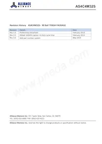 AS4C4M32S-6BINTR數據表 封面