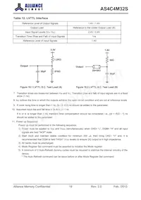 AS4C4M32S-6BINTR數據表 頁面 20